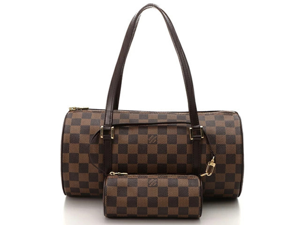 LOUIS VUITTON Papillon handbag Pouch Clutch Damier